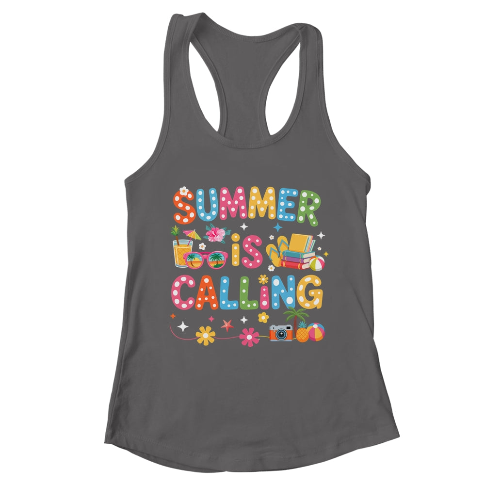 Funny Summer Is Calling Teacher School's Out Vibes Student Shirt & Tank Top | teecentury