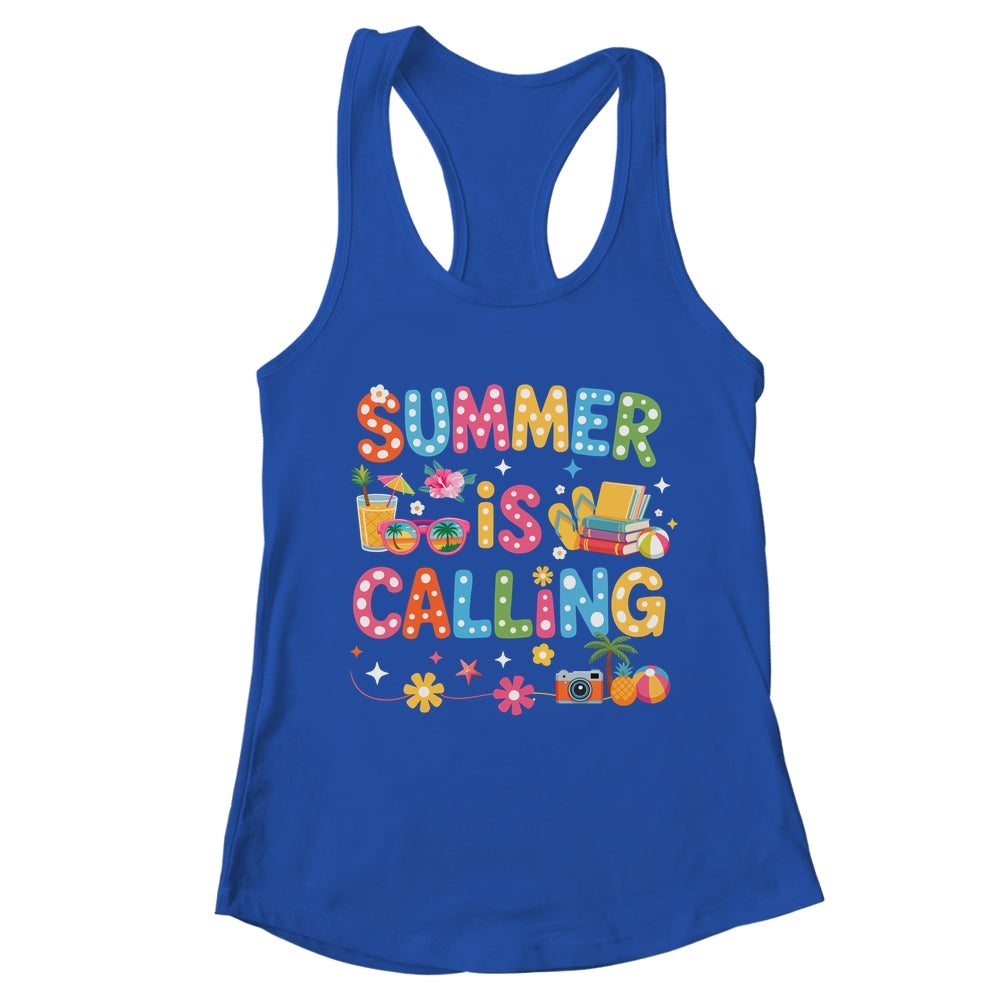 Funny Summer Is Calling Teacher School's Out Vibes Student Shirt & Tank Top | teecentury