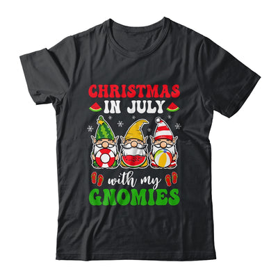 Funny Summer Vacation Gnomies Gnomes For Christmas In July Shirt & Tank Top | teecentury