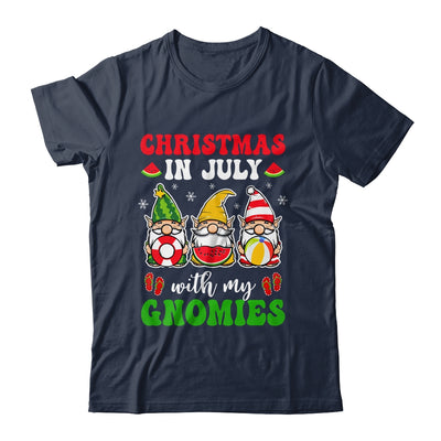 Funny Summer Vacation Gnomies Gnomes For Christmas In July Shirt & Tank Top | teecentury