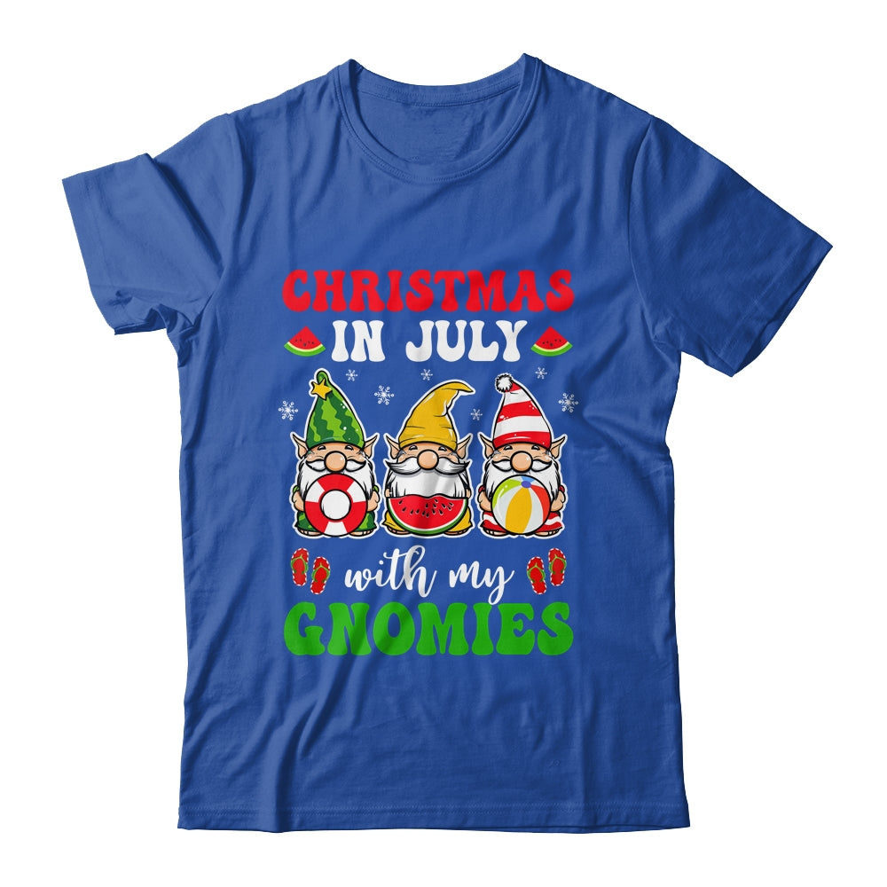 Funny Summer Vacation Gnomies Gnomes For Christmas In July Shirt & Tank Top | teecentury