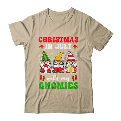 Funny Summer Vacation Gnomies Gnomes For Christmas In July Shirt & Tank Top | teecentury