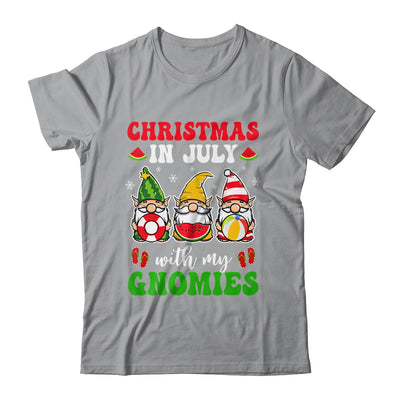 Funny Summer Vacation Gnomies Gnomes For Christmas In July Shirt & Tank Top | teecentury