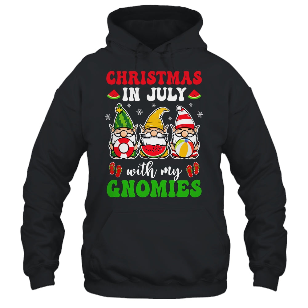 Funny Summer Vacation Gnomies Gnomes For Christmas In July Shirt & Tank Top | teecentury