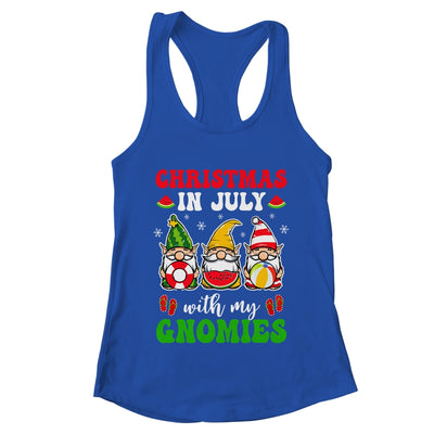 Funny Summer Vacation Gnomies Gnomes For Christmas In July Shirt & Tank Top | teecentury