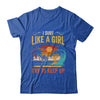 Funny Surf Like A Girl Surfer Design For Women Retro Surfing Shirt & Tank Top | teecentury