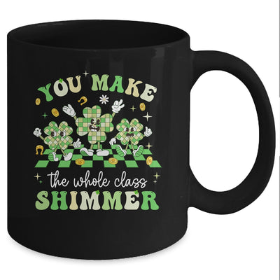 Funny Teacher St Patricks Day Shamrock Lucky Teacher Women Mug | teecentury