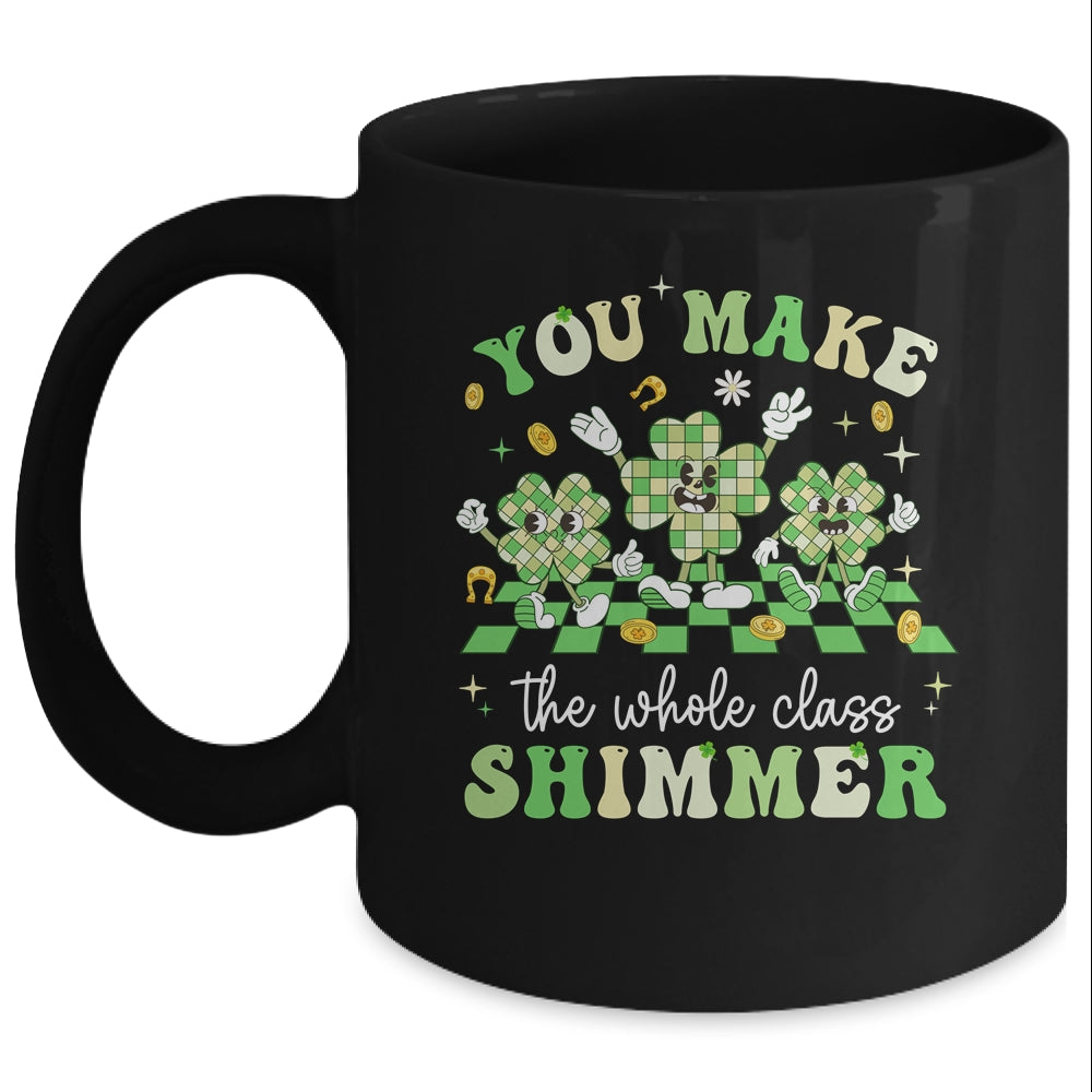 Funny Teacher St Patricks Day Shamrock Lucky Teacher Women Mug | teecentury