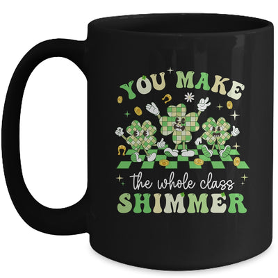 Funny Teacher St Patricks Day Shamrock Lucky Teacher Women Mug | teecentury