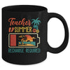 Funny Teacher Summer Recharge Required Last Day School Retro Mug | teecentury