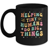 Funny Teachers Parents Helping Tiny Humans Do Big Things Mug | teecentury