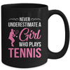 Funny Tennis Art For Girls Youth Teens Tennis Player Mug | teecentury
