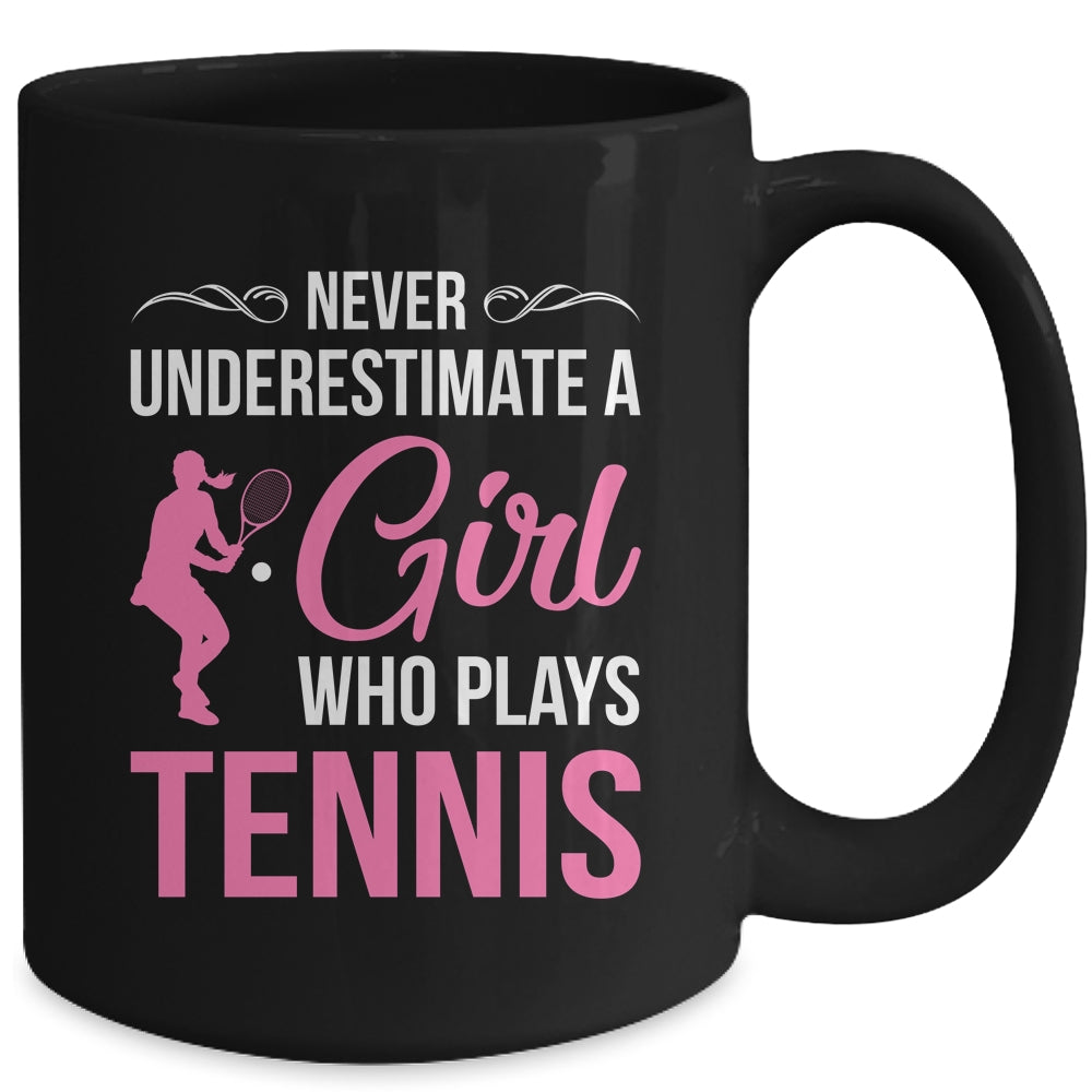 Funny Tennis Art For Girls Youth Teens Tennis Player Mug | teecentury