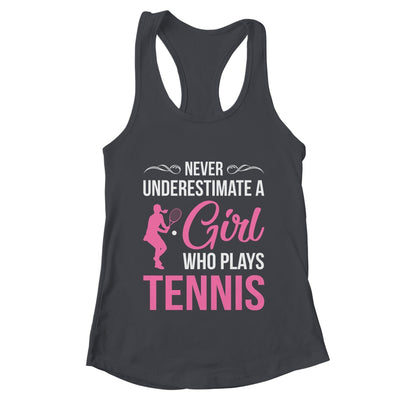 Funny Tennis Art For Girls Youth Teens Tennis Player Shirt & Tank Top | teecentury