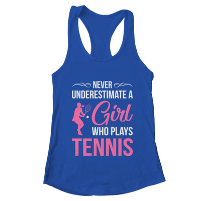 Funny Tennis Art For Girls Youth Teens Tennis Player Shirt & Tank Top | teecentury