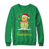 Funny Tennis Player Xmas Lights Christmas Tennis Snowman Shirt & Sweatshirt | teecentury