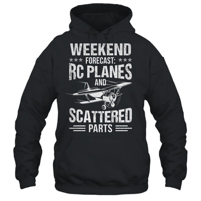 Funny Test Pilot Weekend Forecast RC Planes Scattered Parts Shirt & Hoodie | teecentury