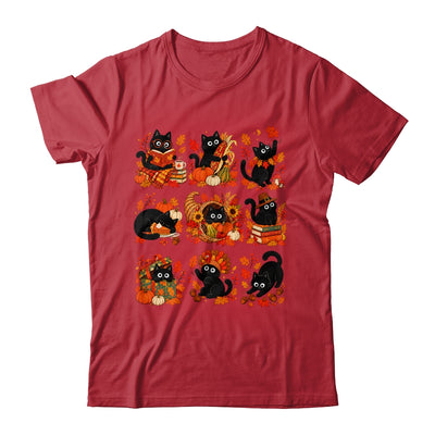 Funny Thanksgiving Black Cat Autumn Cat Lover Fall Men Women Shirt & Sweatshirt | teecentury