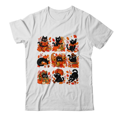Funny Thanksgiving Black Cat Autumn Cat Lover Fall Men Women Shirt & Sweatshirt | teecentury
