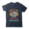 Funny Tornado Storm Chasing Hurricane Design Boys Kids Shirt & Hoodie | teecentury