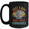 Funny Tornado Storm Chasing Hurricane Design Boys Kids Mug | teecentury