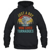 Funny Tornado Storm Chasing Hurricane Design Boys Kids Shirt & Hoodie | teecentury
