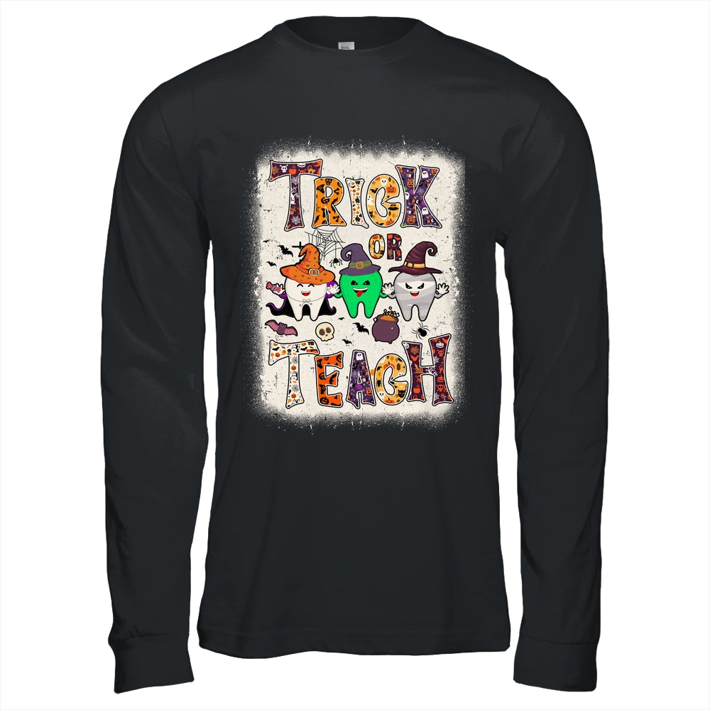 Funny Trick Or Teeth Halloween Dental Hygienist Or Assistant Shirt & Hoodie | teecentury