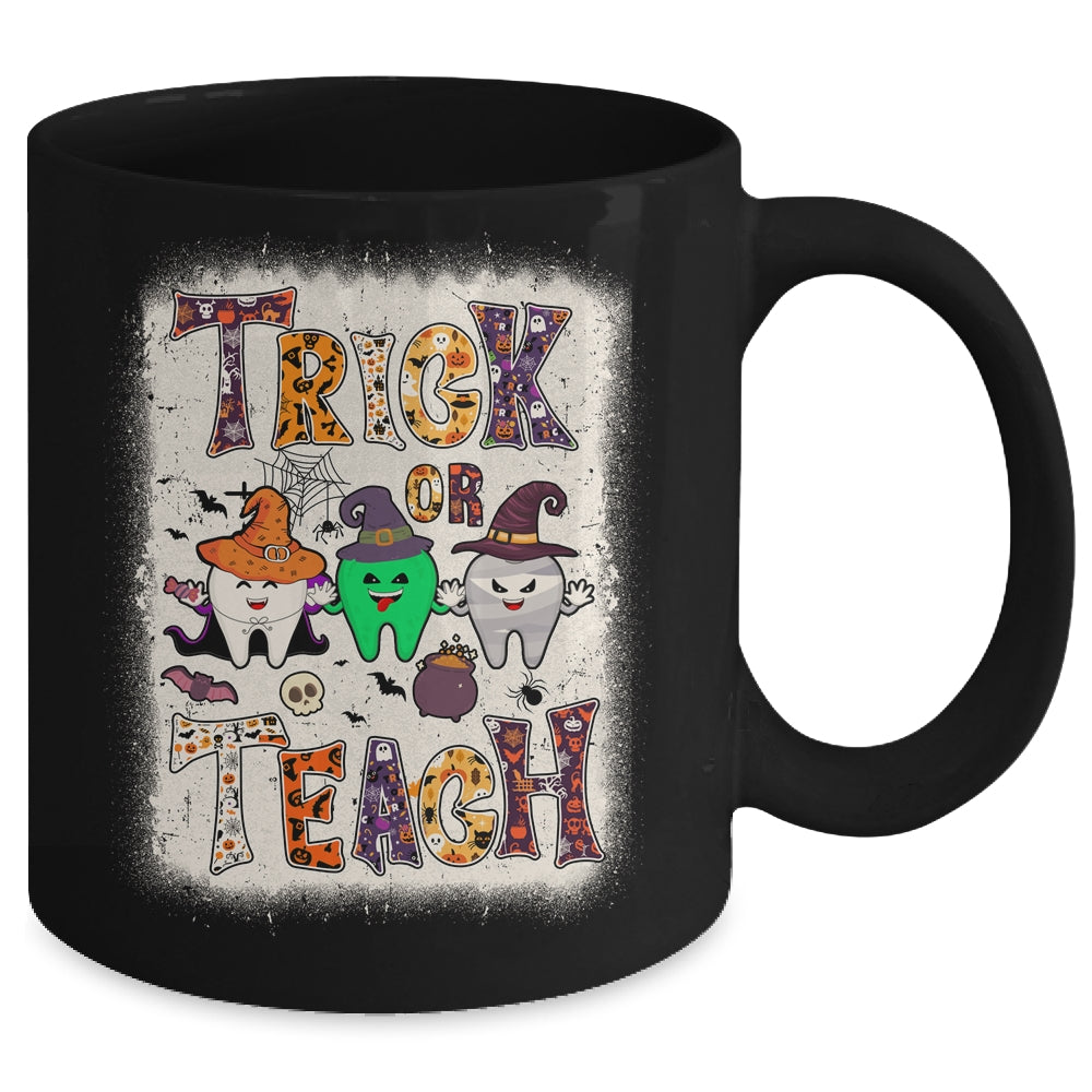 Funny Trick Or Teeth Halloween Dental Hygienist Or Assistant Mug | teecentury