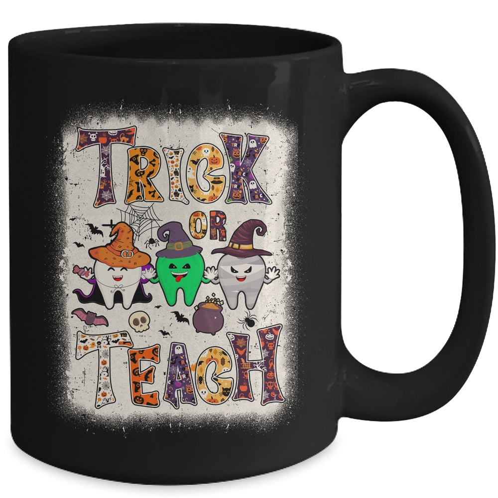Funny Trick Or Teeth Halloween Dental Hygienist Or Assistant Mug | teecentury