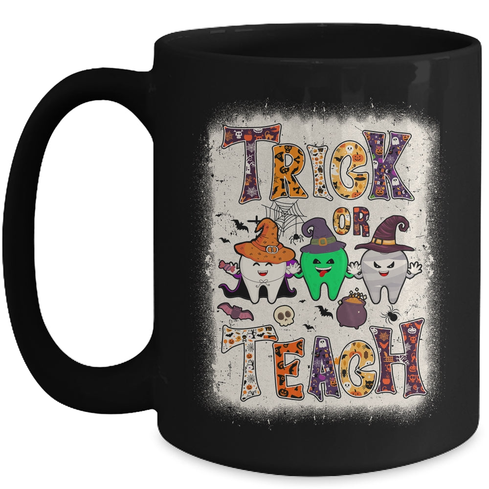 Funny Trick Or Teeth Halloween Dental Hygienist Or Assistant Mug | teecentury