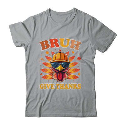 Funny Turkey Bruh Meme Thanksgiving For Boys Men Kids Shirt & Hoodie | teecentury