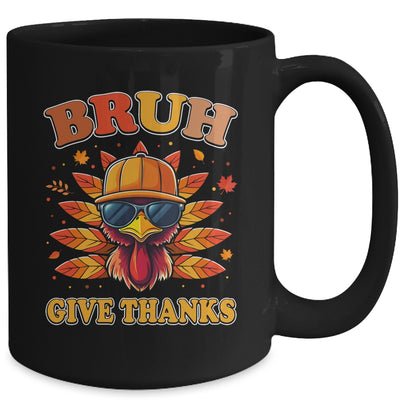 Funny Turkey Bruh Meme Thanksgiving For Boys Men Kids Mug | teecentury