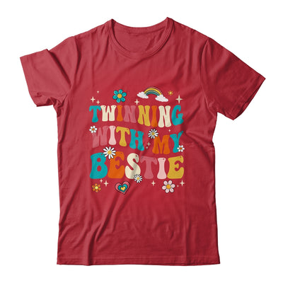 Funny Twin Matching Twins Day Friend Twinning With My Bestie Shirt & Tank Top | teecentury