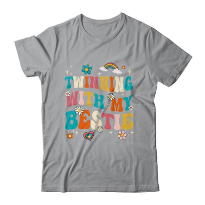 Funny Twin Matching Twins Day Friend Twinning With My Bestie Shirt & Tank Top | teecentury