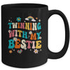 Funny Twin Matching Twins Day Friend Twinning With My Bestie Mug | teecentury