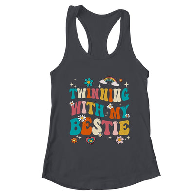 Funny Twin Matching Twins Day Friend Twinning With My Bestie Shirt & Tank Top | teecentury