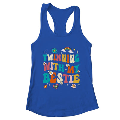 Funny Twin Matching Twins Day Friend Twinning With My Bestie Shirt & Tank Top | teecentury