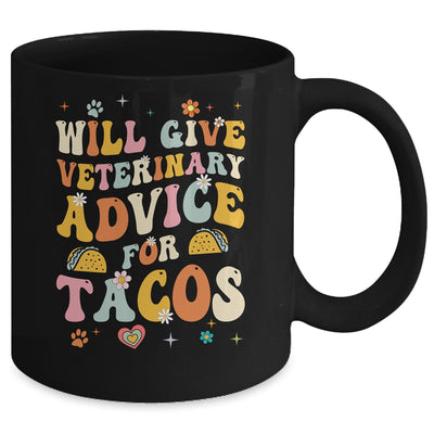 Funny Vet Tech Tacos Veterinary Assistant Animal Lover Mug | teecentury