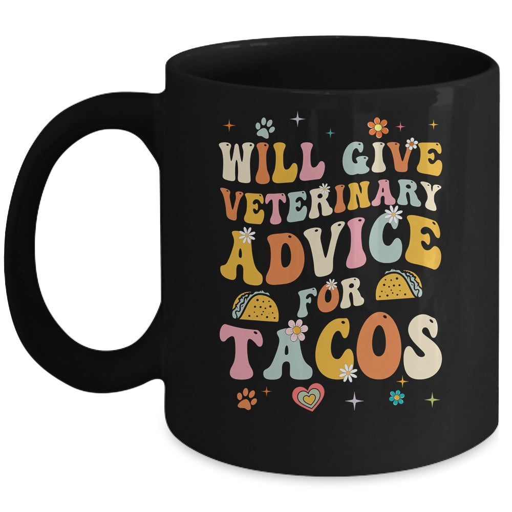 Funny Vet Tech Tacos Veterinary Assistant Animal Lover Mug | teecentury