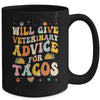 Funny Vet Tech Tacos Veterinary Assistant Animal Lover Mug | teecentury