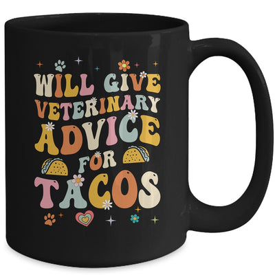 Funny Vet Tech Tacos Veterinary Assistant Animal Lover Mug | teecentury