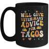 Funny Vet Tech Tacos Veterinary Assistant Animal Lover Mug | teecentury
