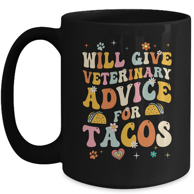 Funny Vet Tech Tacos Veterinary Assistant Animal Lover Mug | teecentury