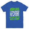 Funny Video Gamer Bruh I Paused My Game Teen Boys Gaming Youth Shirt | teecentury