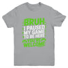 Funny Video Gamer Bruh I Paused My Game Teen Boys Gaming Youth Shirt | teecentury