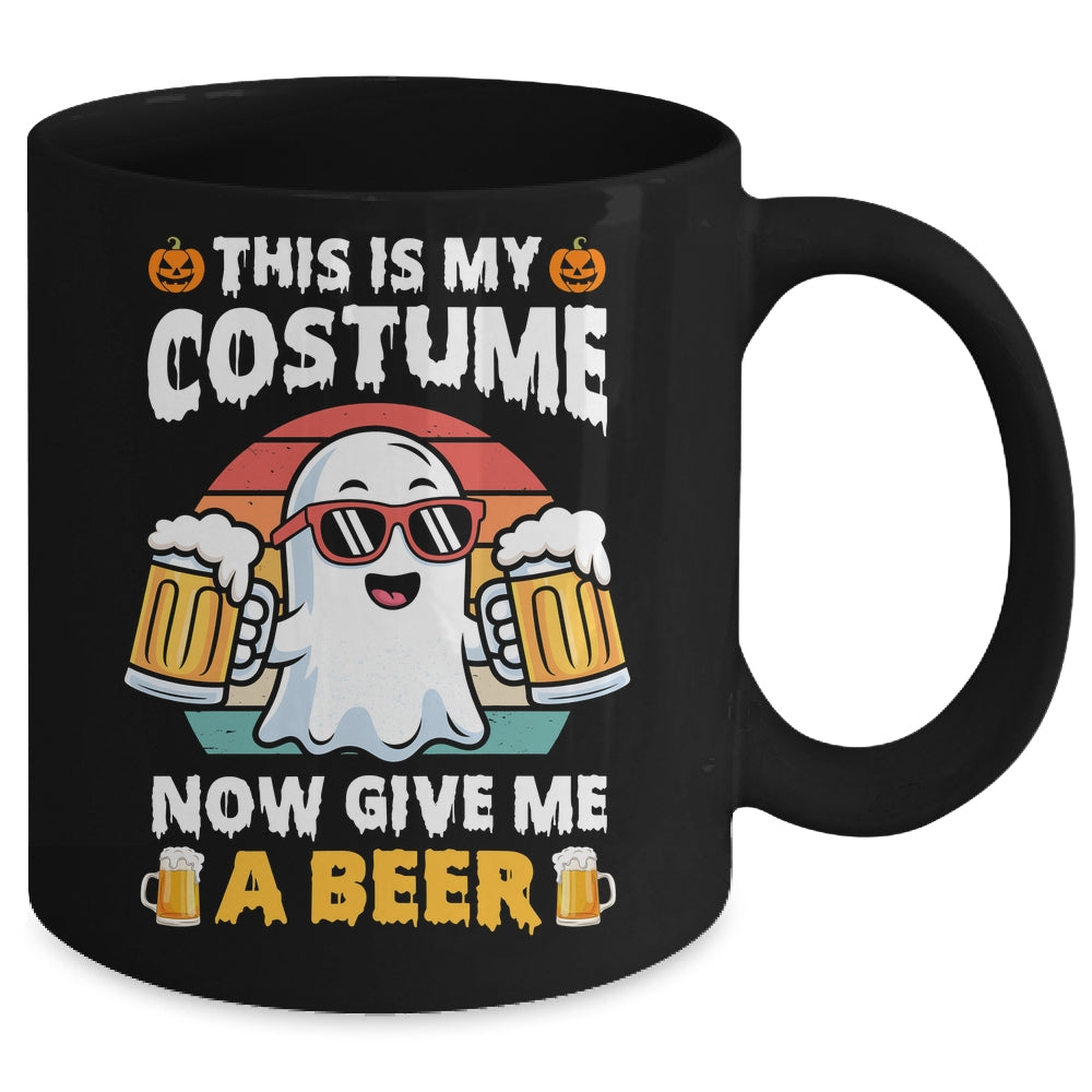 Funny Vintage Boo This Is My Halloween Costumes Adults Mens Mug | teecentury