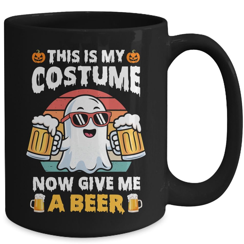 Funny Vintage Boo This Is My Halloween Costumes Adults Mens Mug | teecentury