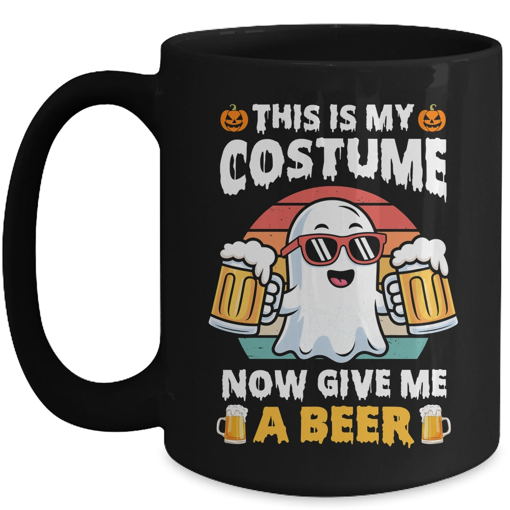 Funny Vintage Boo This Is My Halloween Costumes Adults Mens Mug | teecentury