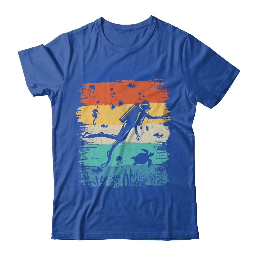 Funny Vintage Design Scuba Diving Dive Diver For Men Women Shirt & Tank Top | teecentury