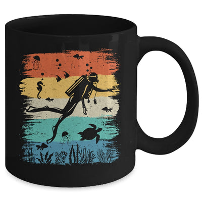 Funny Vintage Design Scuba Diving Dive Diver For Men Women Mug | teecentury